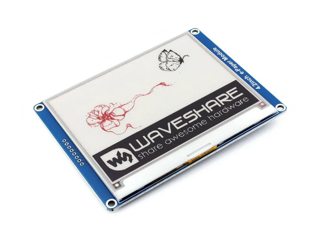 waveshare-42inch-e-ink-display-module-red-black-white-three-color-spi-interface-compatible-with-raspberry-pi-arduino-stm32