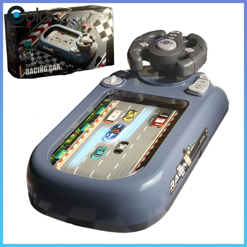 

New Children'S Steering Wheel Driving Toys Dodge Vehicle Electronic Simulation Racing Adventure Game Console Kid Toys Cool Gifts