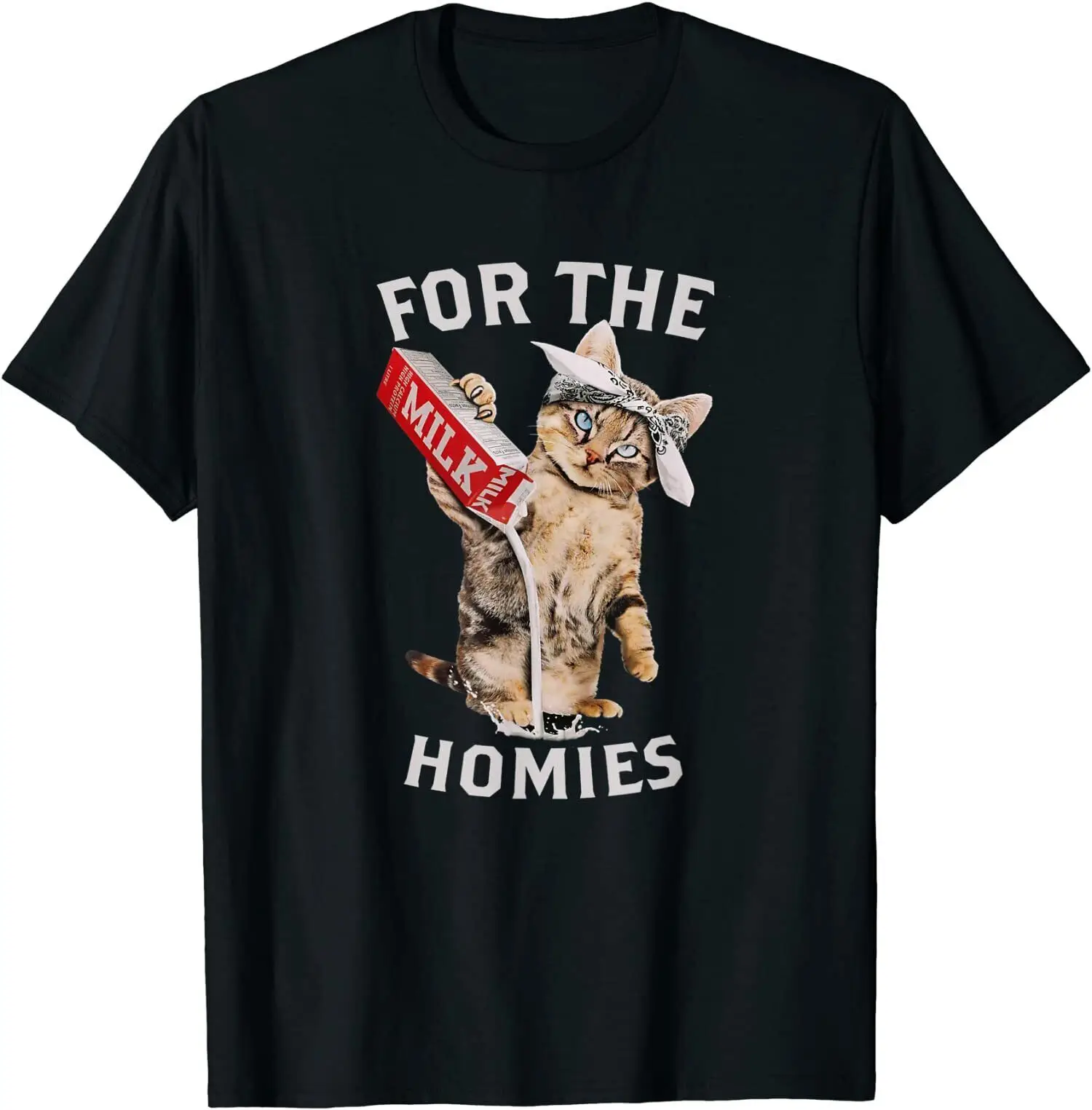 NEW LIMITED Gift, Milk Cat For Funny The Homies T-Shirt