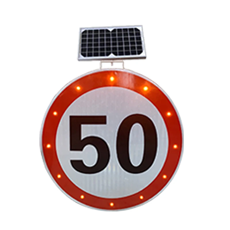 Solar Panel Safety Warning Traffic Sign and Signal LED Flashing Lights Stop for Pedestrian in Crosswalk Sign LED Road Stop Sign