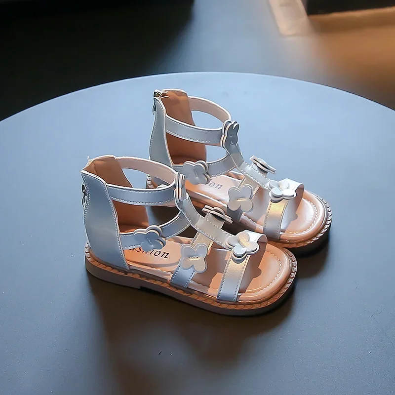 

Fashion Girls Shoes Children's Roman Sandals Summer New Foreign-style Soft-soled Princess Shoes Size 26-36