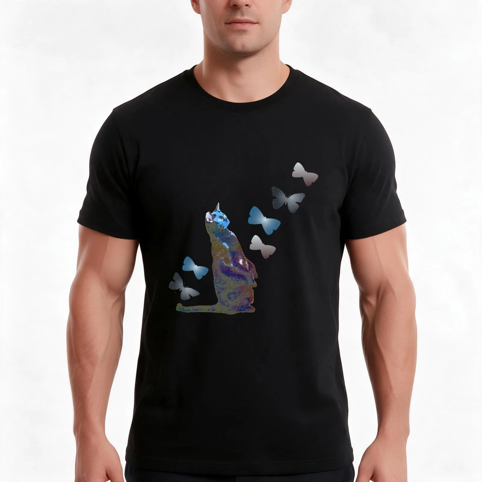 Curiosity and Flight T-Shirt, Summer Casual Cotton Tee, Oversized Streetwear Tops, Vintage Graphic Print, Loose Fit Short Sleeve