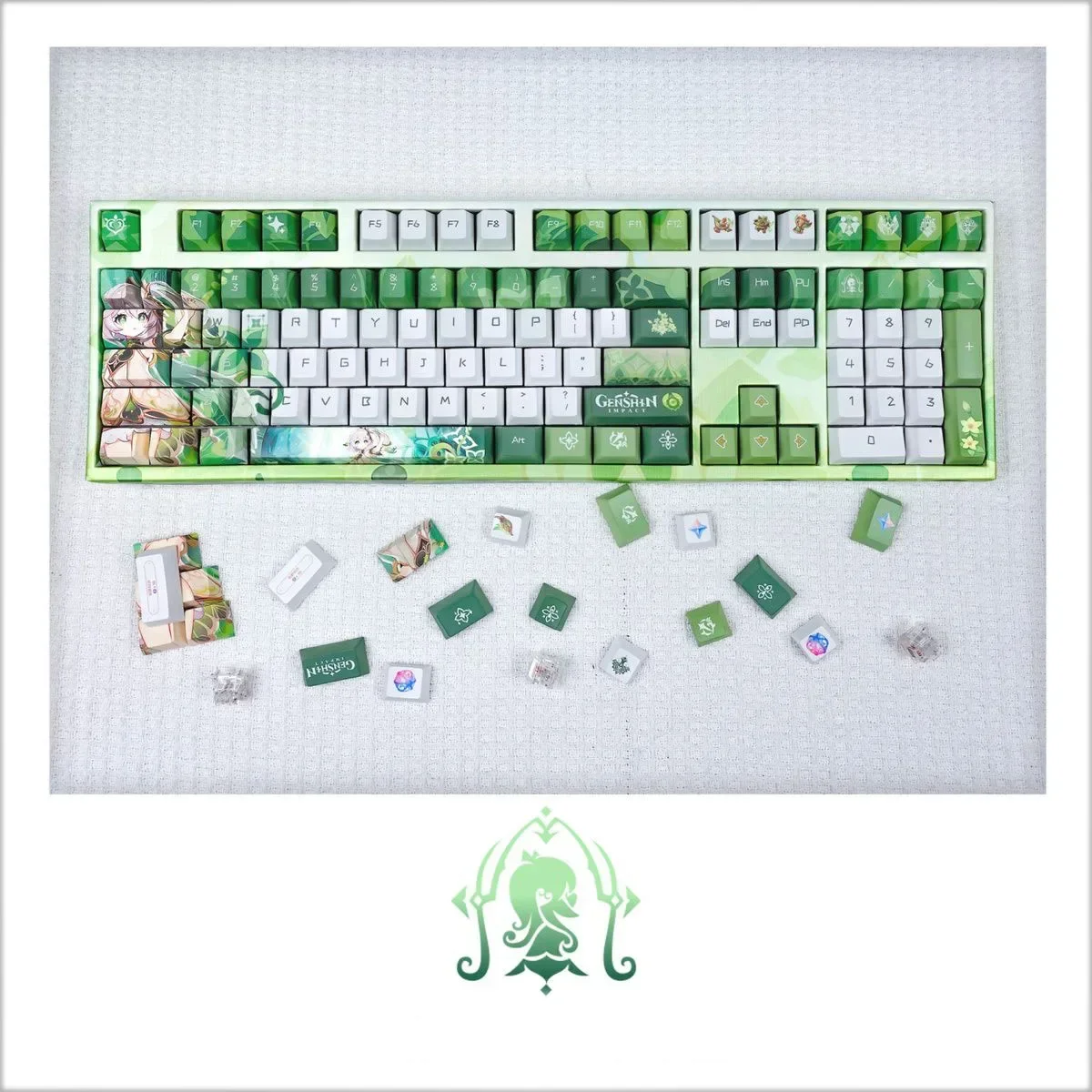 

Genshin Impact Buer Keyboard Nahida Keycap PBT Hot Sublimation anime Personalized Chery Game Surroundings