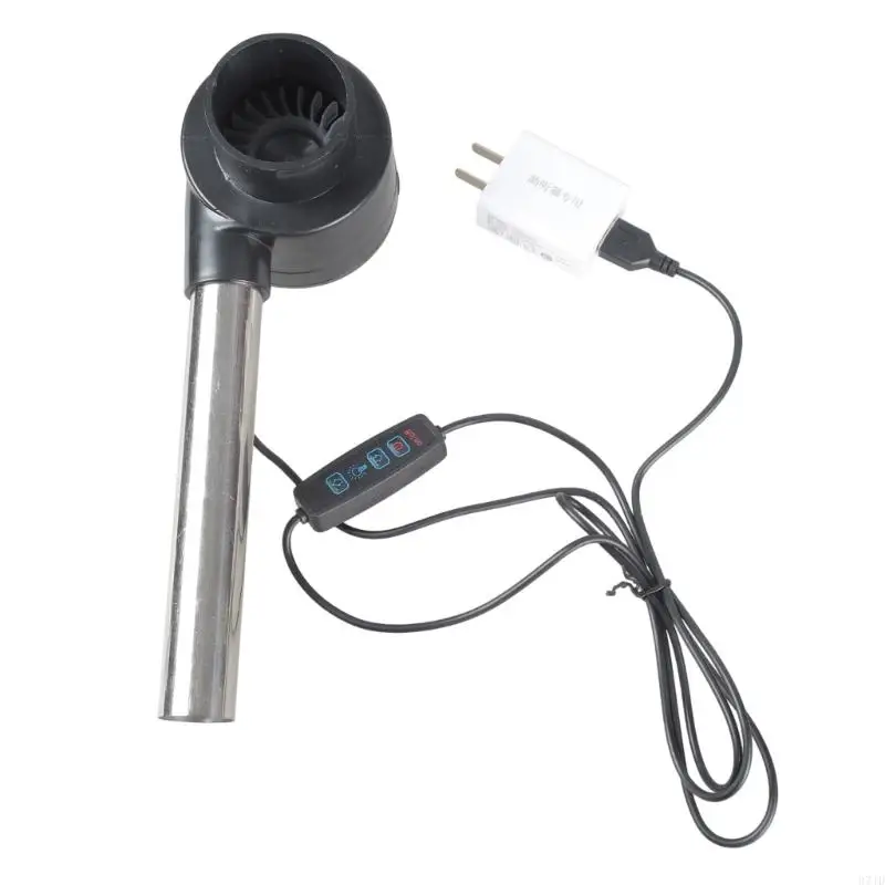 Aggiornamenti alimentati USB Regola Speed Blower per caminetti BBQ Cooking da esterno 37JD
