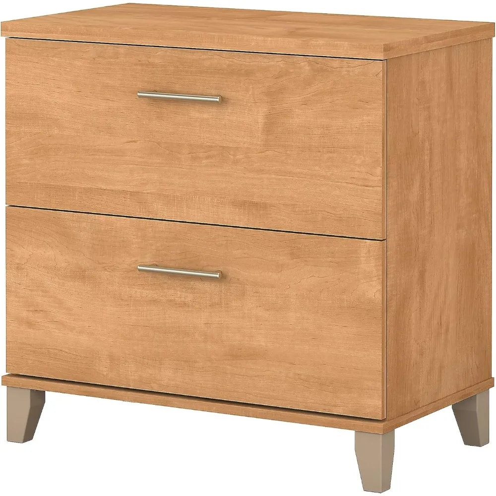 

Bush Furniture Somerset 2 Drawer Lateral File Cabinet | Letter, Legal, and A4-size Document Storage for Home Office, 30W x 17D