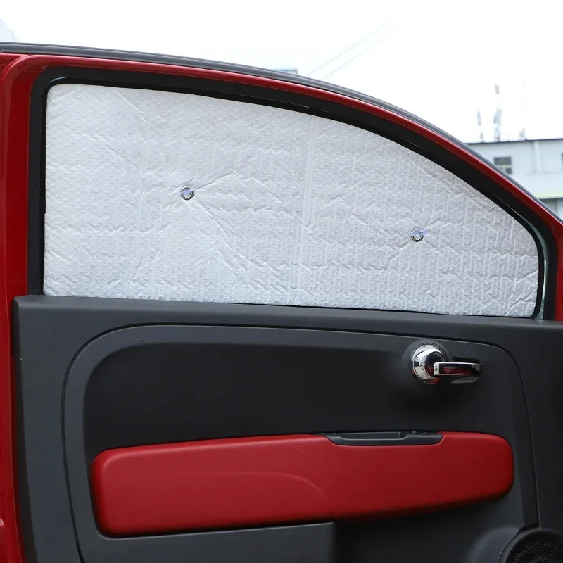 

Aluminum Foil Silver Car Front Windshield Full Window Glass Sun Protection Parasol Interior Car Accessories For Fiat 500 2011-24
