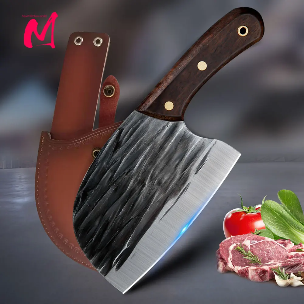 Forged Slicing Knife Butcher Meat Cleaver Professional Kitchen Knife For Meat  Kitchen knife Household kitchen tool