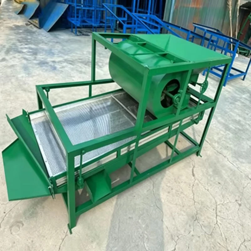 Small Farm Rice Corn Impurity Winnowing Double Screen Stable Operation Electric Grain Vibrating Screening Machine