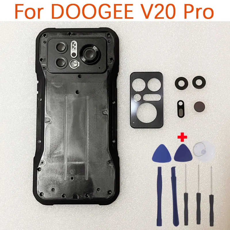 New Original DOOGEE V20 Pro Battery Cover Bottom Shell Thermal imaging Decorative Parts Infrared lenses Lens For DOOGEE V20 Pro