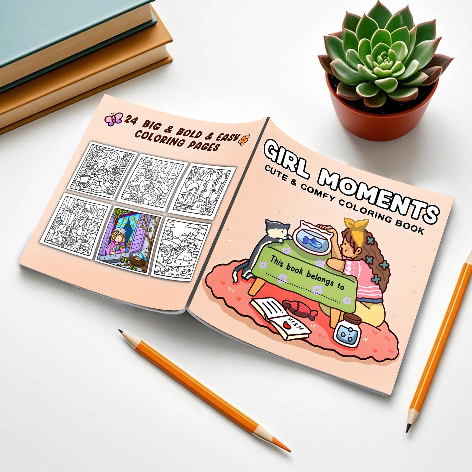 Cozy Friends Coloring Book for Adults and Teens Featuring Cute Cozy Daily Activities Kids Graffiti Book Perfect Gift Birthday image 4