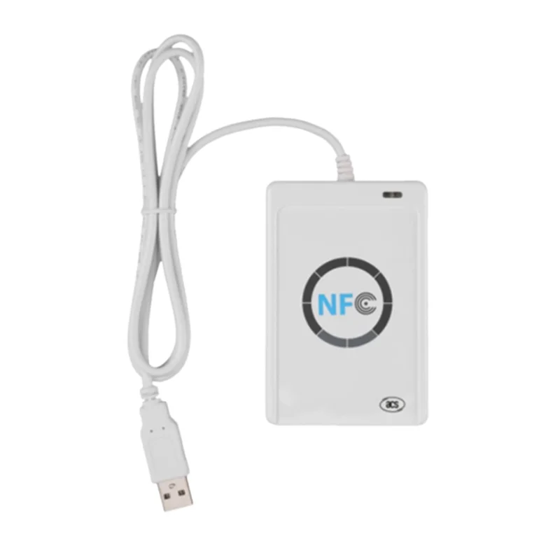 AEF7-ACR122U Programmer ISO14443 Smart Chip Card Reader 13.56Mhz Tag Clone Copier IC 1K S50 Token Writer NFC Duplicator