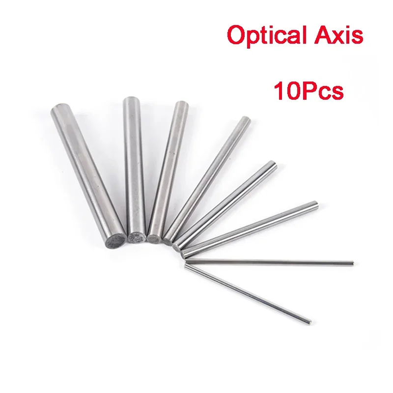 

10Pc/lot Bearing Steels Optical Axis Chromed Linear Shaft Cylinder Rail Round Rod For CNC 3D Printer Dia 5/6mm Length 30~100mm