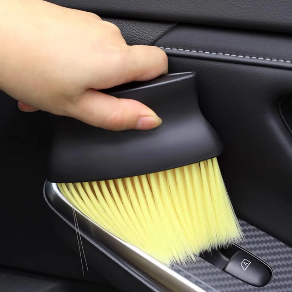 Car interior cleaning dust brush Air outlet central control air conditioning window slot dust removal details Soft brush