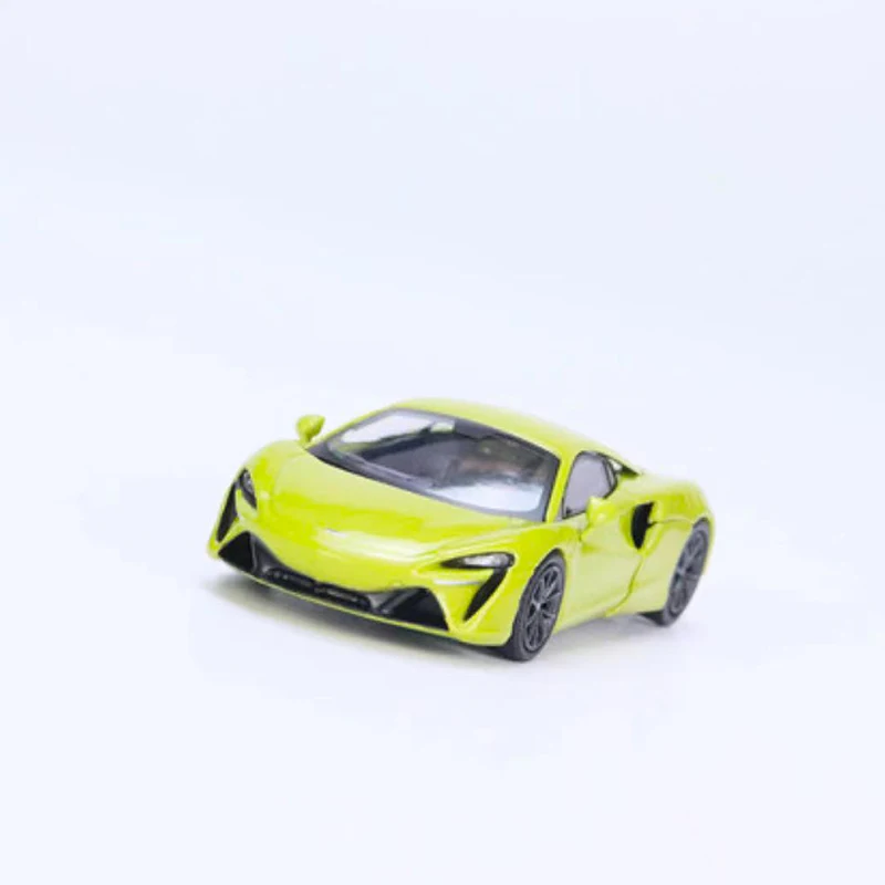 MINIGT-modelo de veículo esportivo fundido, coleção de carros de liga, verde LHD, 1:64, #496