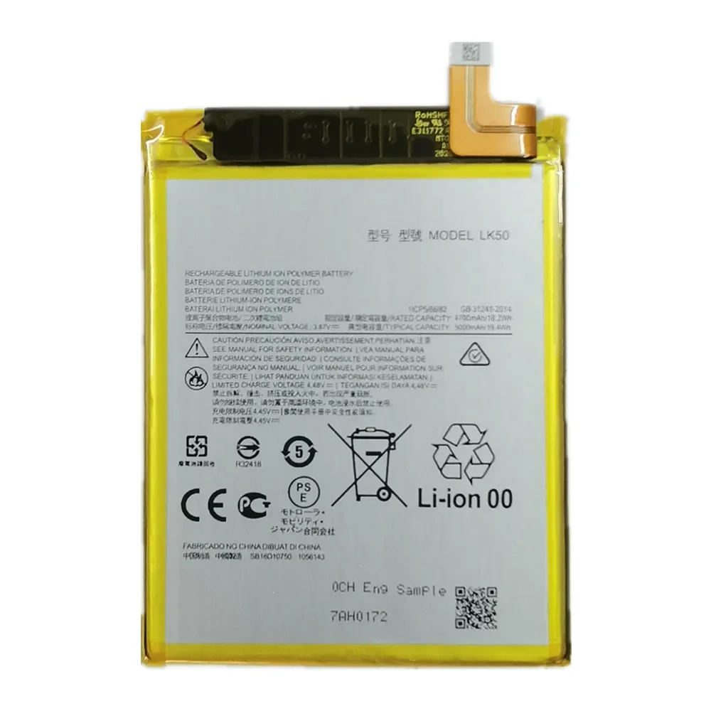 New LK50 Battery For Motorola Moto G60S XT2133 5000mAh Phone Replacement Batteries Bateria In Stock Fast Shipping