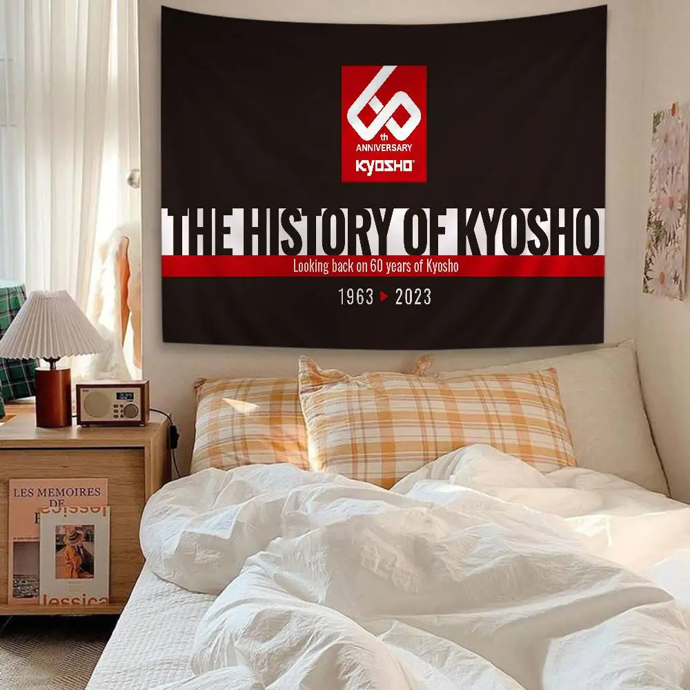 Kyosho Japan RC Logo Hippie Wall Hanging Tapestries Bohemian Wall Tapestries Mandala INS Home Decor