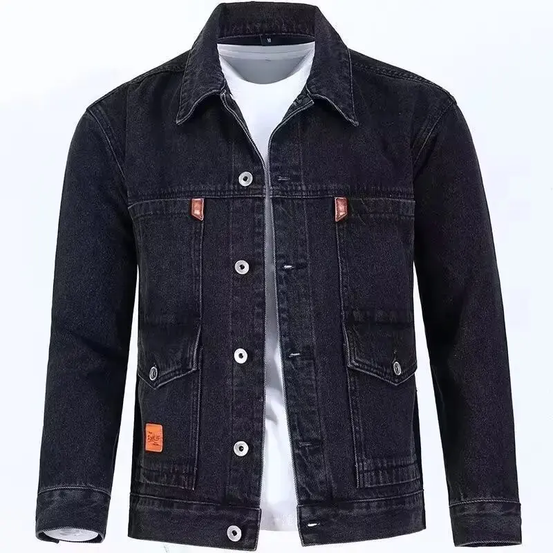 Winter Denim Jacket Comfort Fleece Thick Windbreaker Warm Mens Jackets Outwear Jeans Coat Male Multi-pockets Overcoat Thermal