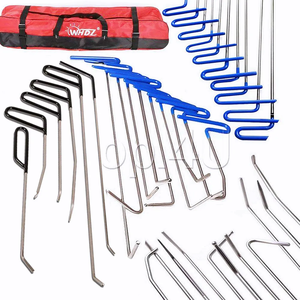 Furuix Dent Repair Rods,Hook Tools, Push,Paintless Dent Repair Tool, Dent Hail Puller