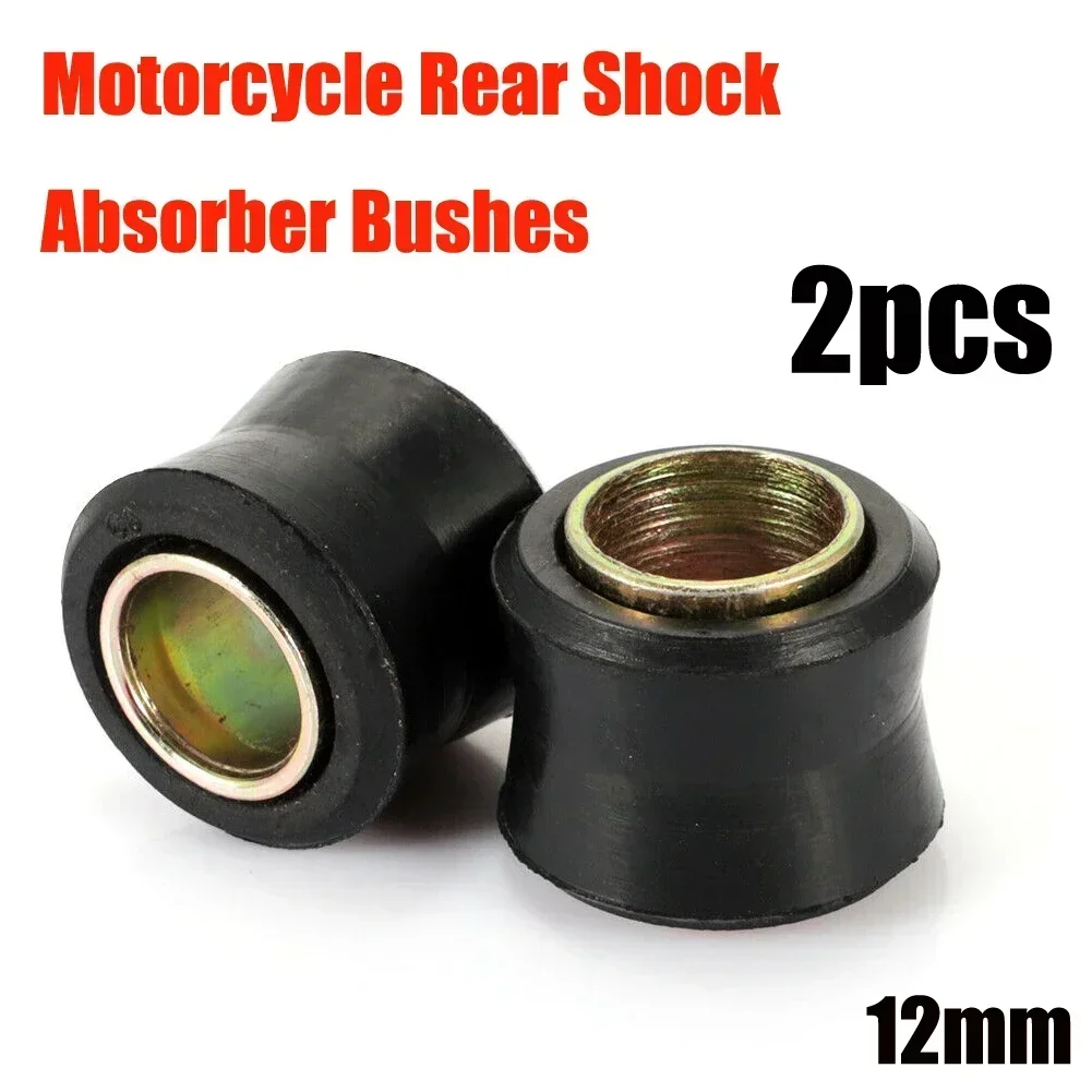 Boccola Ammortizzatore Boccole Sospensione in gomma Resiste 12 MM Accessori Boccola nera Moto in metallo Nuovo di zecca