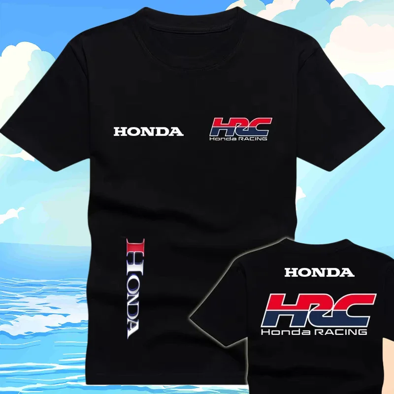 

Honda summer men's short sleeved T-shirt, fashionable casual sports top, versatile for daily travel