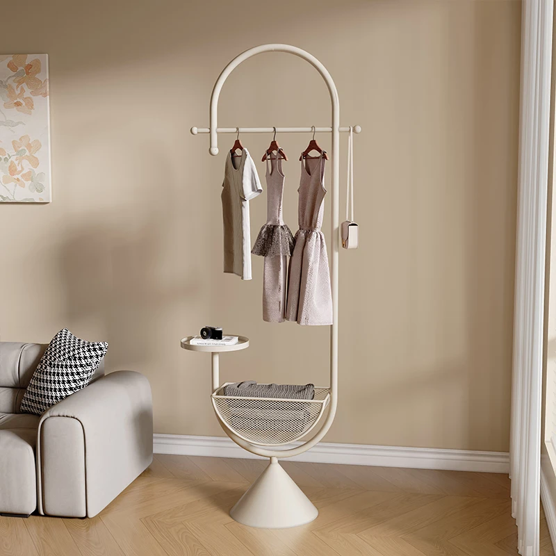 

Indoor hanger integrated home storage floor hanger small apartment room creative vertical coat rack