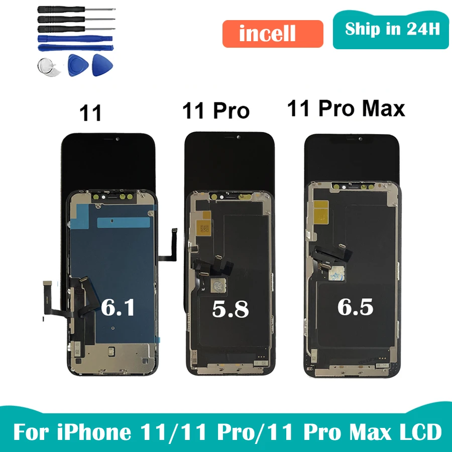 Incell LCD For iPhone 11 11 Pro 11 Pro Max 12 12 Pro 12ProMax LCD Display Screen With 3D Touch Digitizer Assembly No Dead Pixel