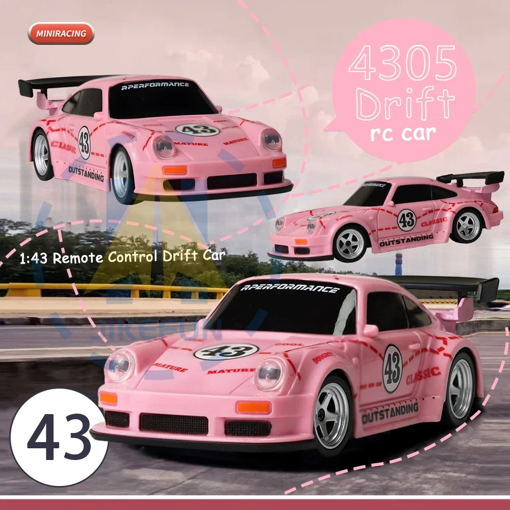 1/43 RC الانجراف سيارة مع الدوران 15 km/ساعة عالية السرعة سباق السيارات 2.4G التحكم عن بعد الانجراف سيارات مع أضواء LED لعب للأطفال #2