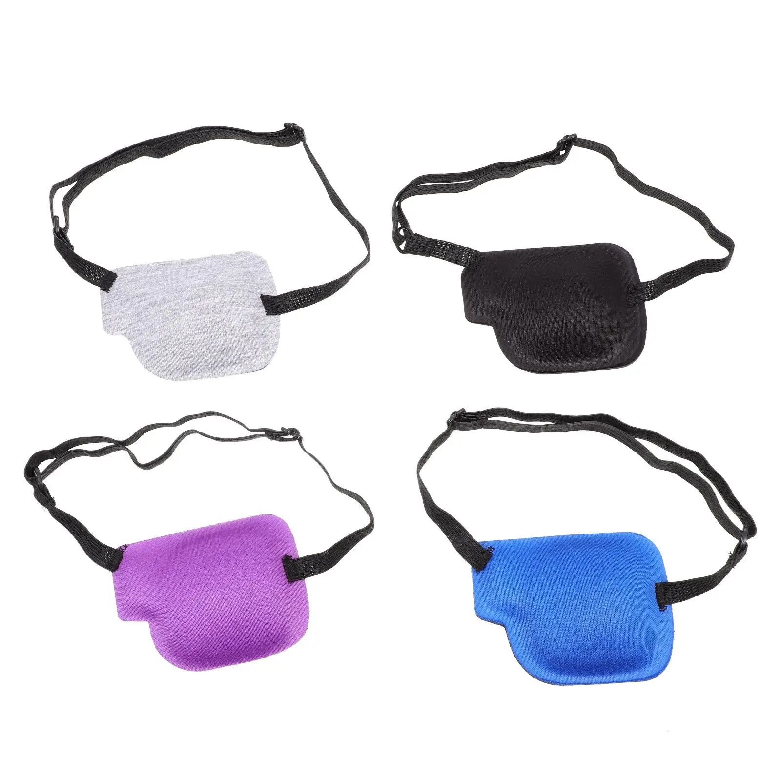 4 Pcs Eye Elastic Eye Cover Mask Reusable Elastic Cover for Adults Single Lazy Shading Amblyopia Correction Tool Portable