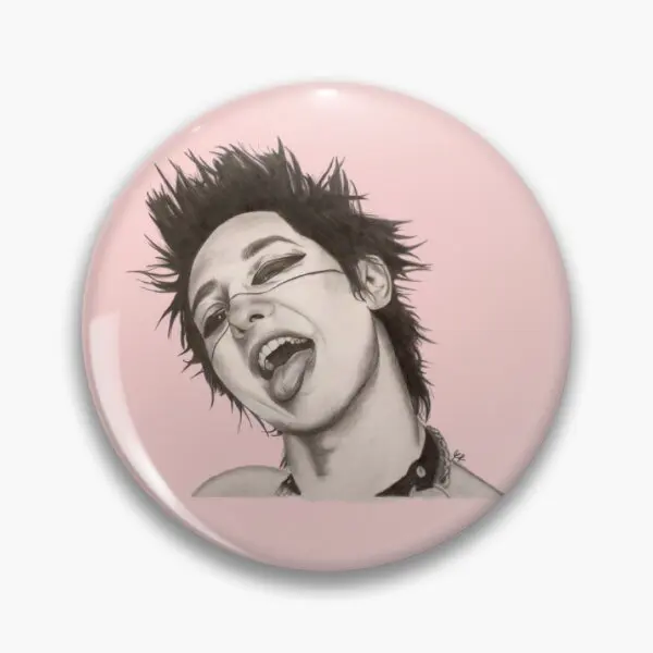 Remington Leith Palaye Royale Hand Drawn  Soft Button Pin Creative Funny Women Lapel Pin Hat Lover Cute Clothes Metal Decor Gift