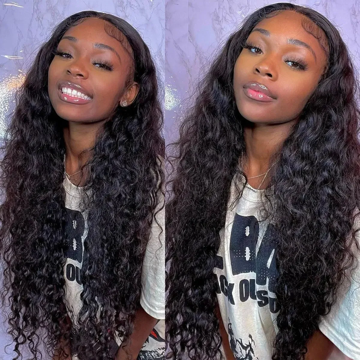 

30 Inch Brazilian Water Wave HD Lace Front Human Hair Wigs 13x4 13x6 For Black Women Wet And Wavy Loose Deep Wave Frontal Wigs