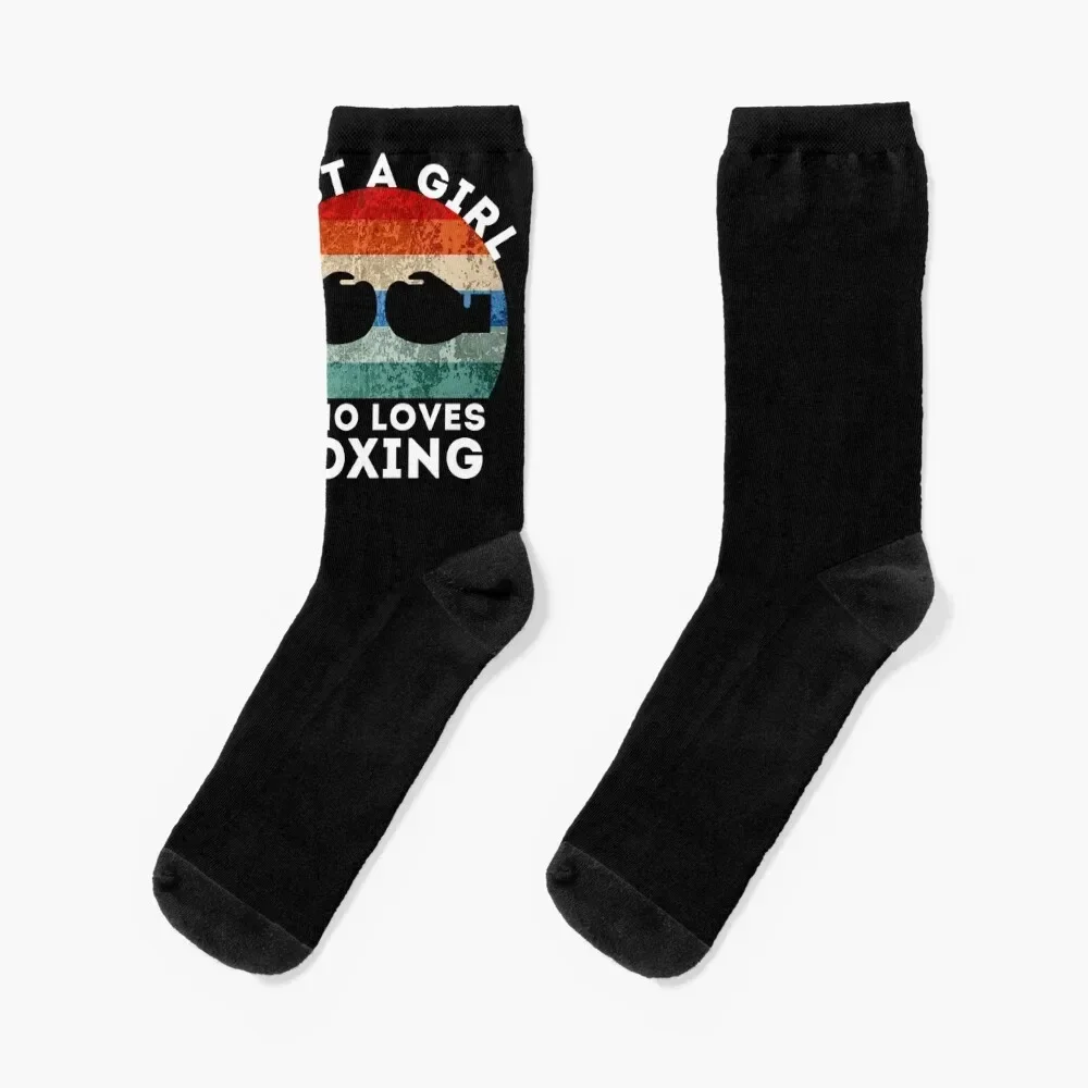 

Just A Girl Who Loves Boxing Socks basketball FASHION Socks For Women Men's