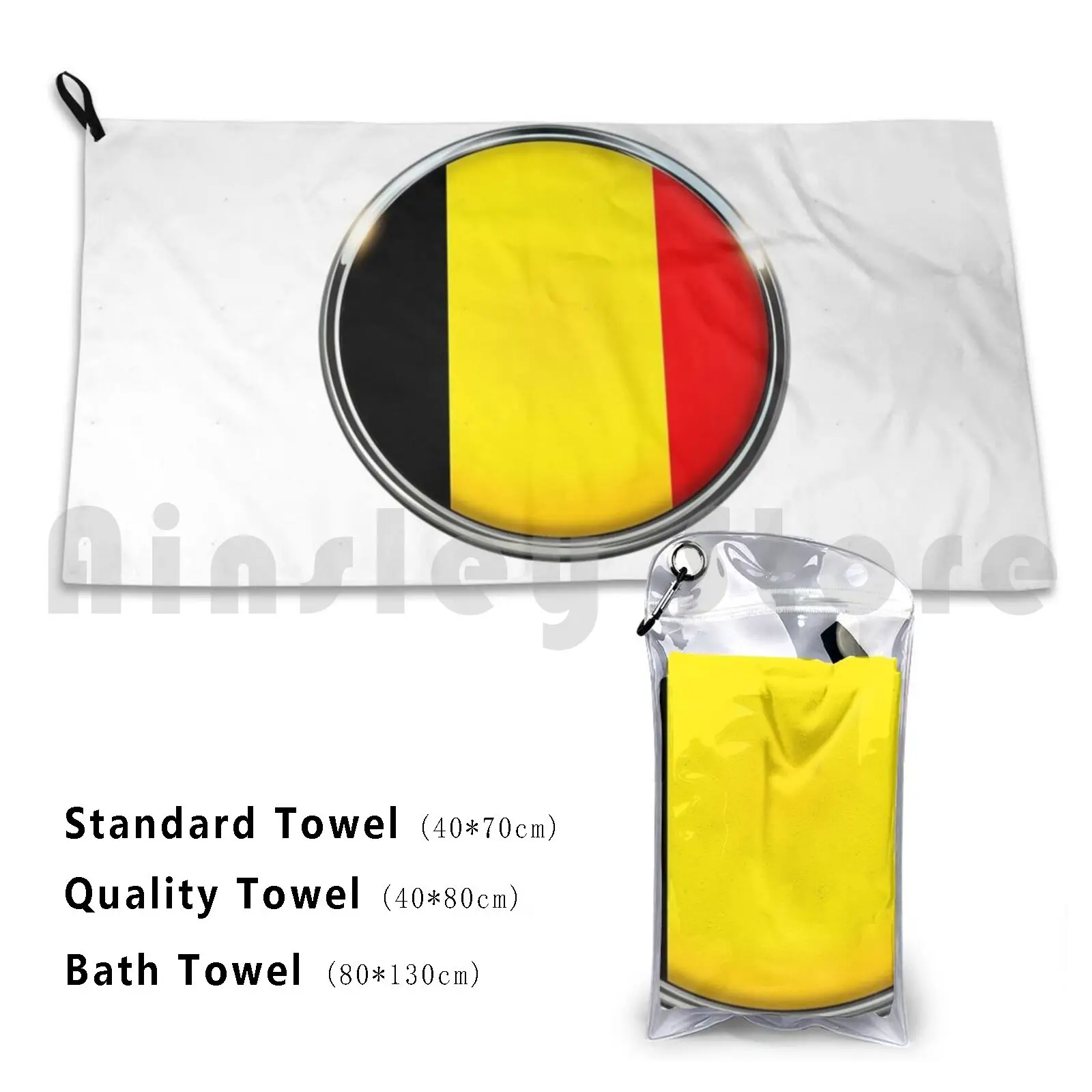 Towel Belgium 2783 Belgium Flag Country Brussels Europe Capital Nation City Cities