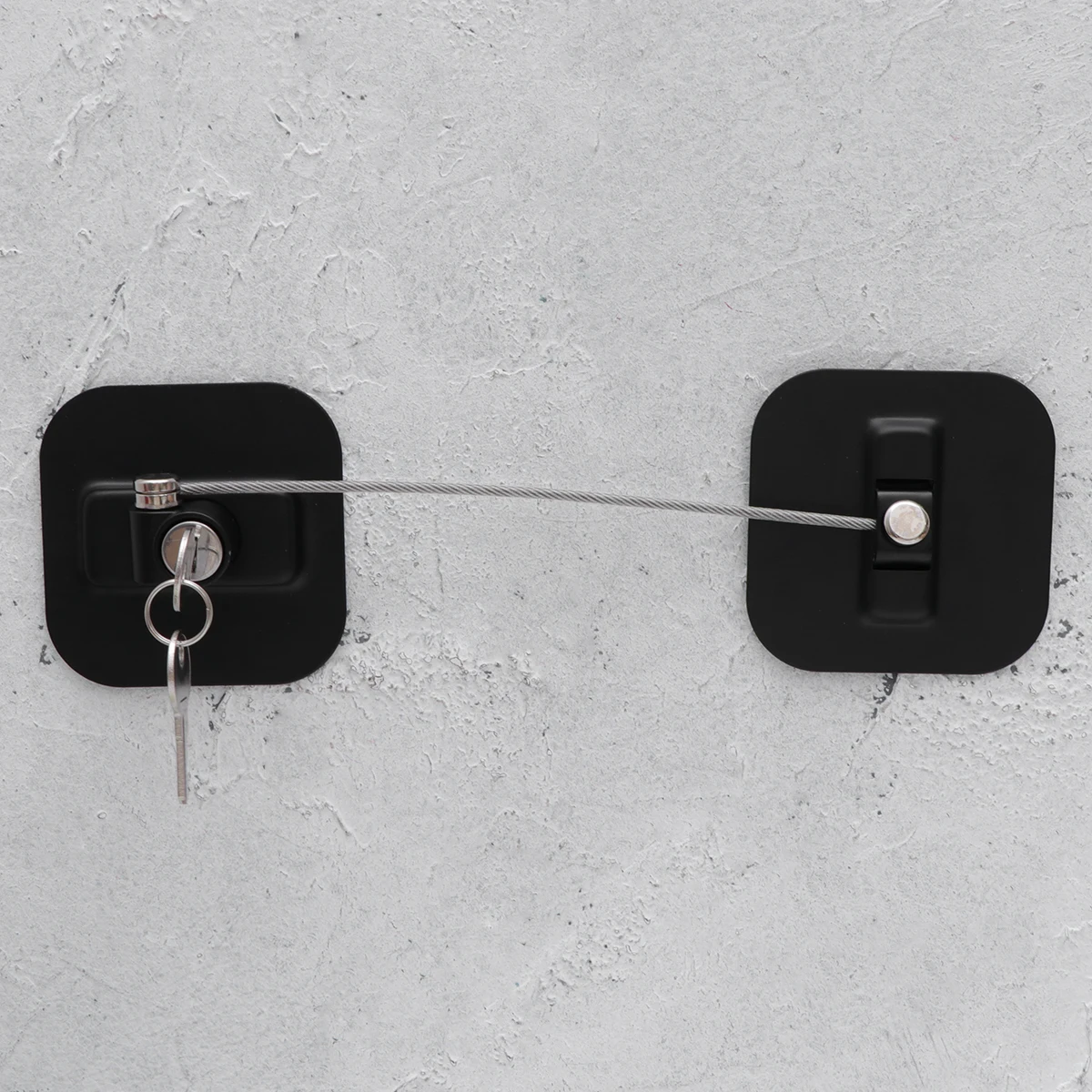 1 قطعة قفل النافذة قفل الثلاجة جهاز أمان مقاوم للأطفال للطفل المنزل مكتب المدرسة استخدام كابل أبيض #1