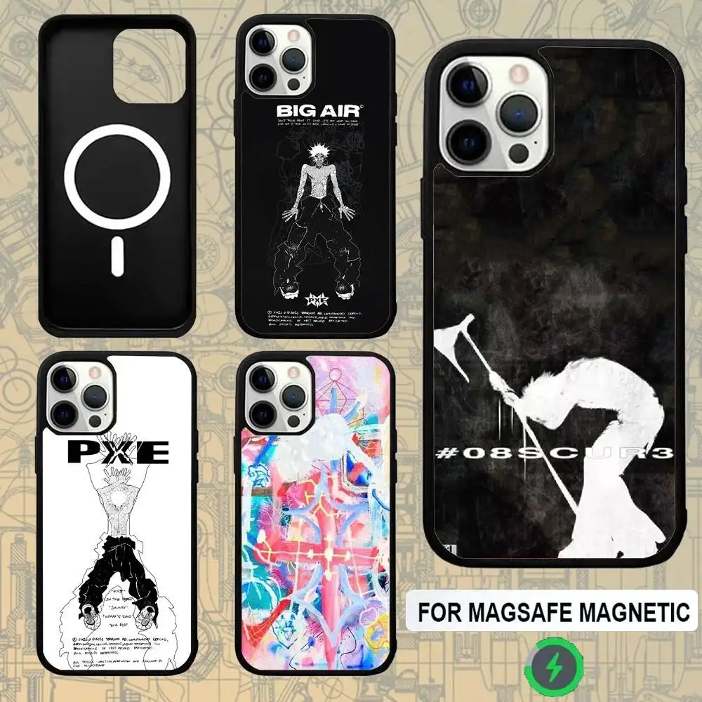 

Rapper Drain Gang Phone Case For IPhone 16e,16,15,Pro,Max,14,Plus,13,12,11 Magesafe Magnetic Wireless Charge Cover