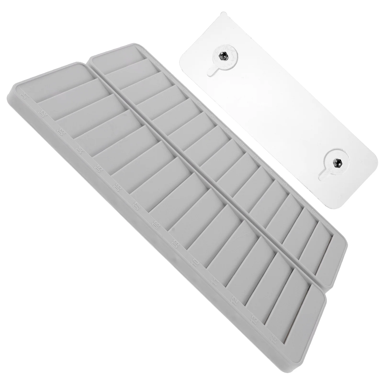 Material Card Rack White Labels Wallets for Men Slot Pockets Cards Holder Attendance 28-slots Partition Office