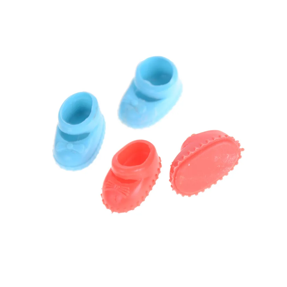 Hot Sale [Random Color]5Pairs 12cm Doll Shoes Accessories Kelly Doll Confused Doll Shoes Kids Gift Toy