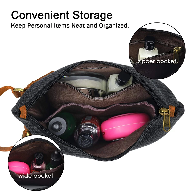 Portable Men Clutch bag Toiletry Kit Cosmetic Organizer Bag Canvas Travel Waterproof Wash Bag Female Makeup Box Women Makeup Bag