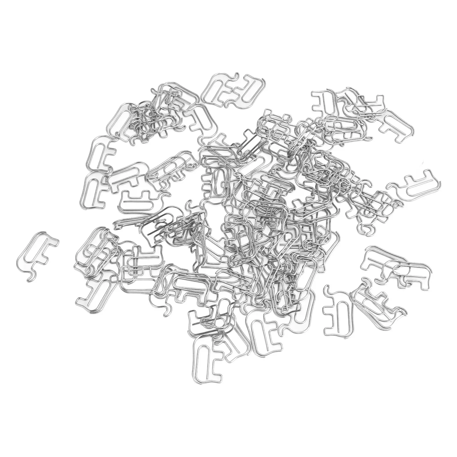 Clearance Deal 100 Pcs Shaped Paper Clips Decorative Paper Clip Elephant Shape Office Clips Document File Classification Tools