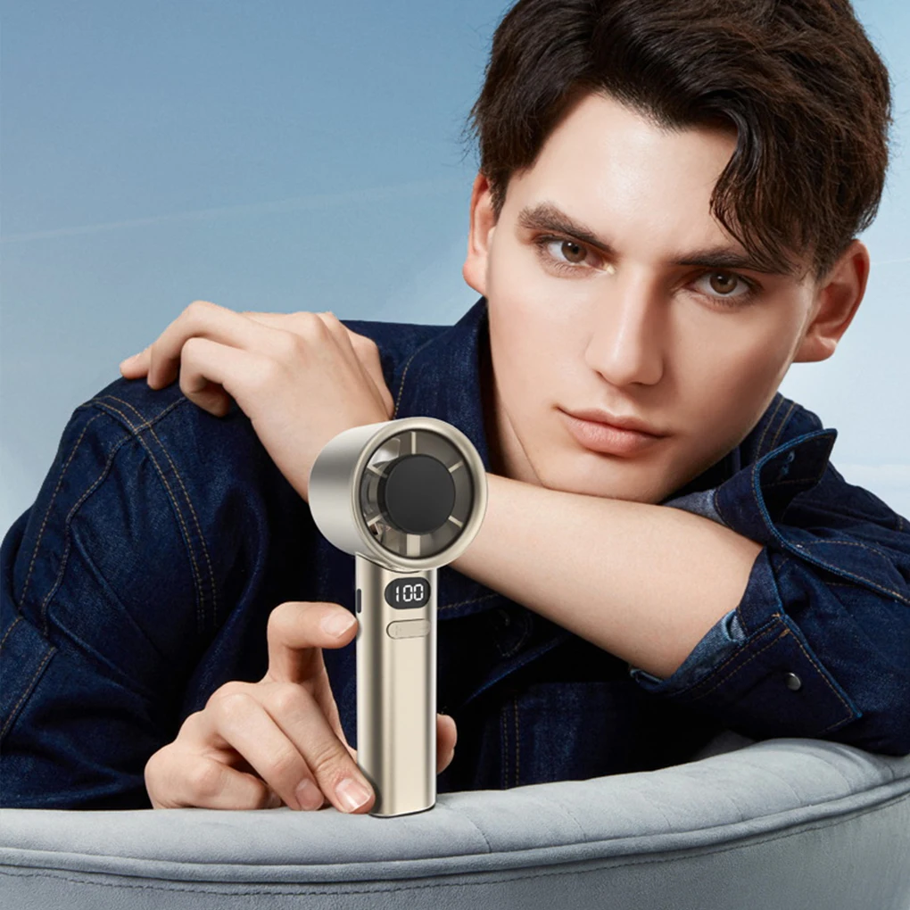 Ventilador portátil de mano USB recargable de alta velocidad potente ventilador de mano de energía eólica 120 ventilador 120 viento