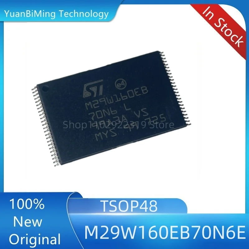 5pcs/lot M29W160EB M29W160EB70N6E TSOP48 In Stock