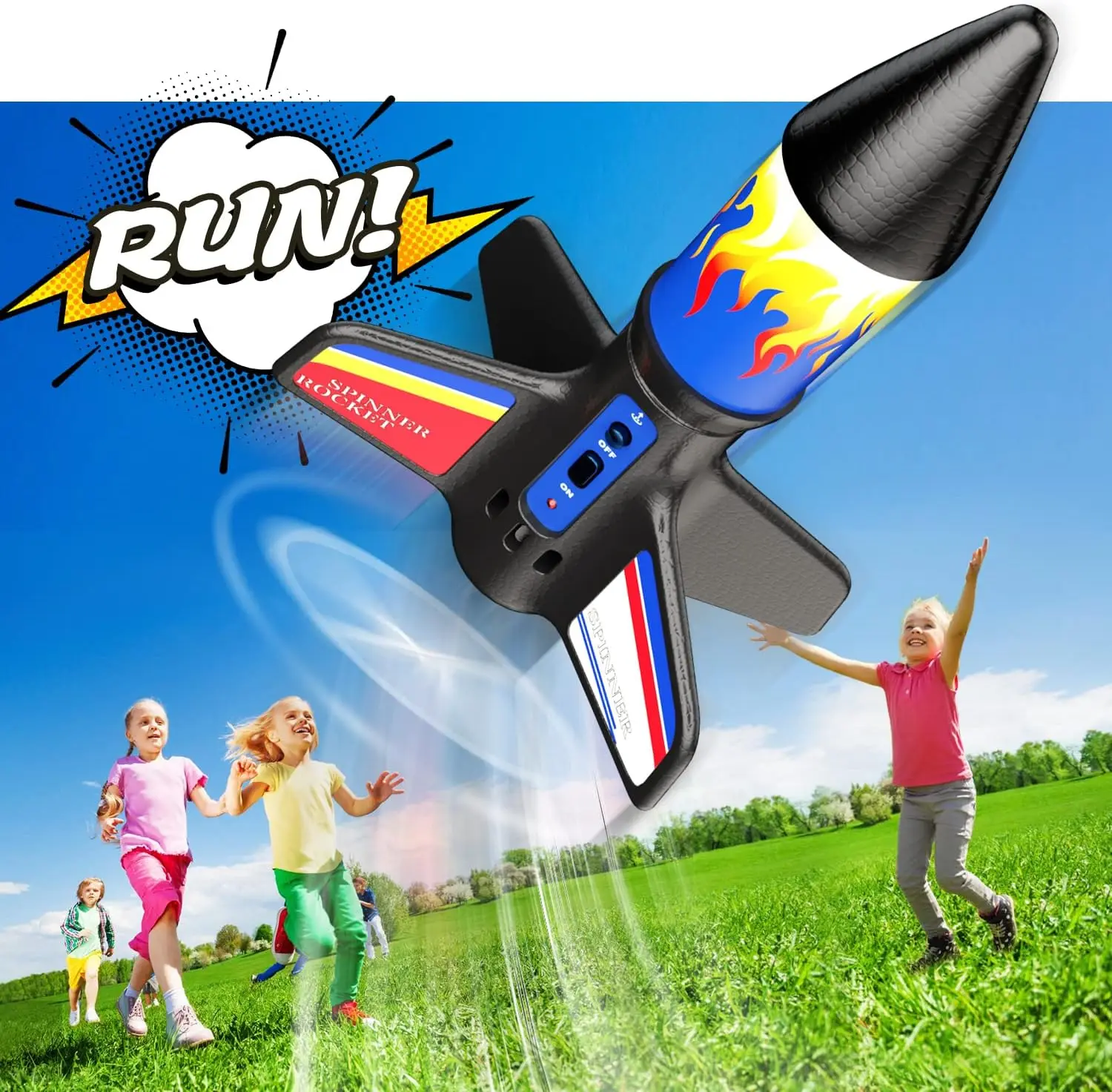 Kid Outdoor Toys Children Toys Model Rocket Kit Electric Rocket Launcher Toys New Space Exploration Skyrocket High Flying