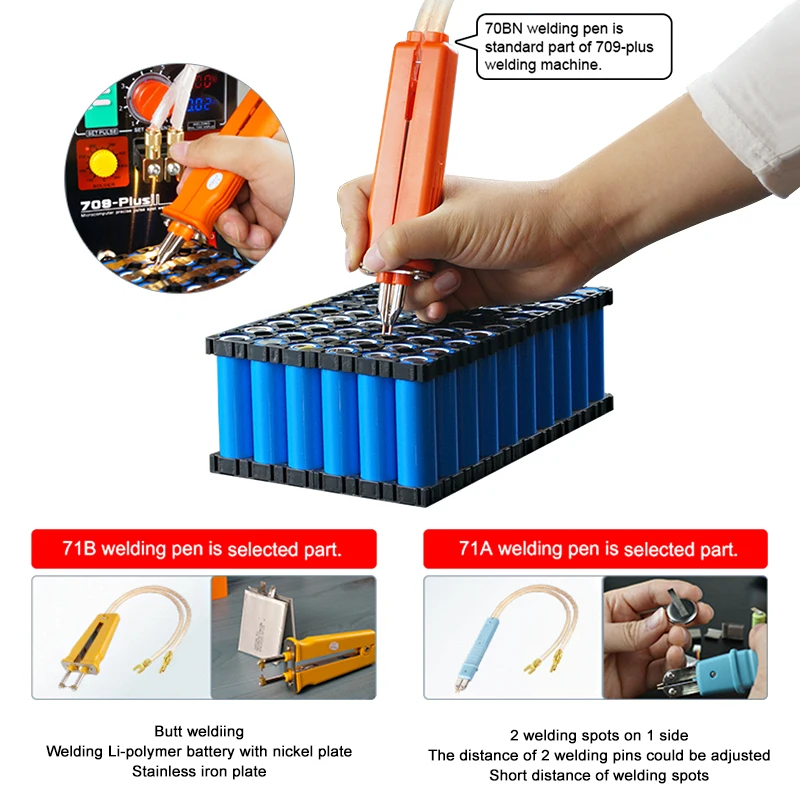 SUNKKO 709 Plus 4.3KW Spot Welding Machine For 18650 Battery Nickel Strip Welding Precision Pulse Spot Welder With Soldering Pen