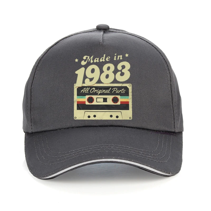 قبعة بيسبول Vintage للرجال والنساء ، نمط الهيب هوب ، قبعات الغولف الصالة الرياضية قابل للتعديل ، Gorro مضحك ، المحرز في 1983 ، الصيف