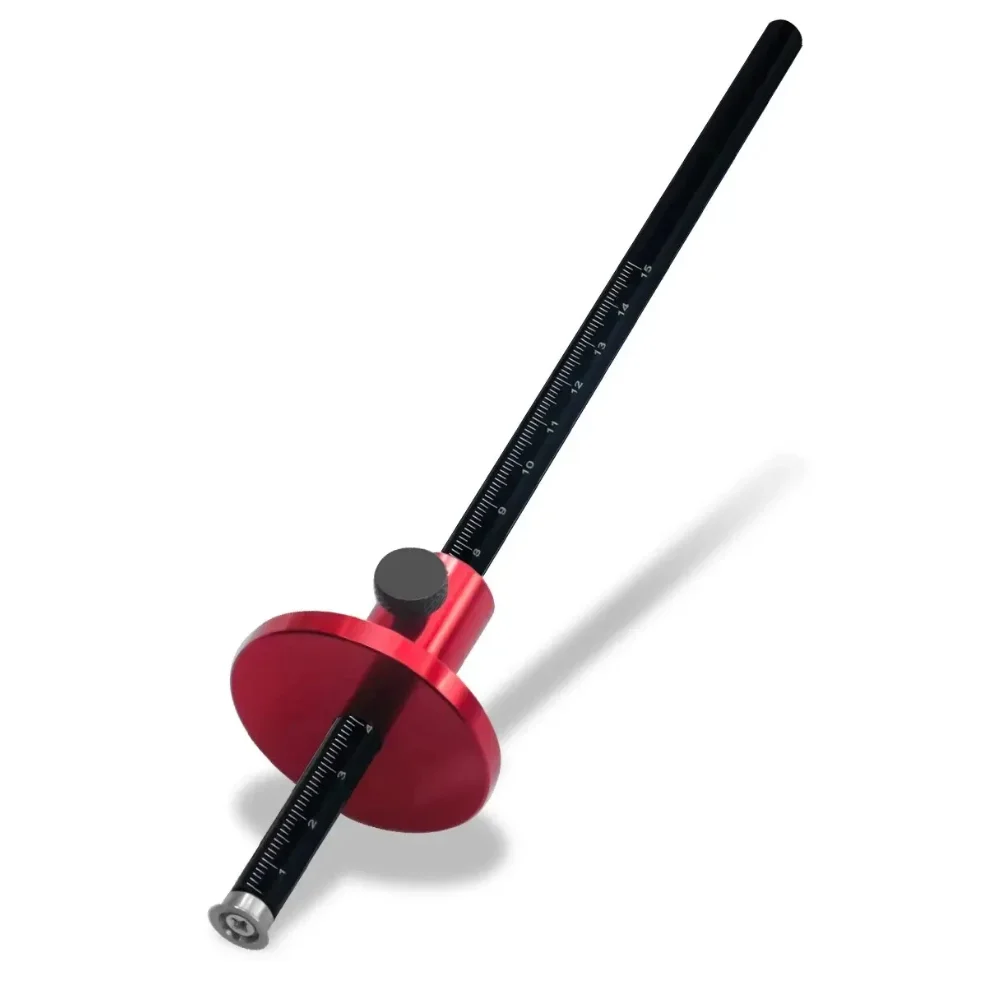Woodworking Scriber and Marking Tool - with Inch and MM Scale for Drawing Parallel Lines, Mortise Measuring, and Layout