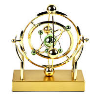 Celestial Orbit Perpetual Motion Pendulum The Earth Kinetic Orbital Revolving Creative Desk Home Rotary Decoration Gold