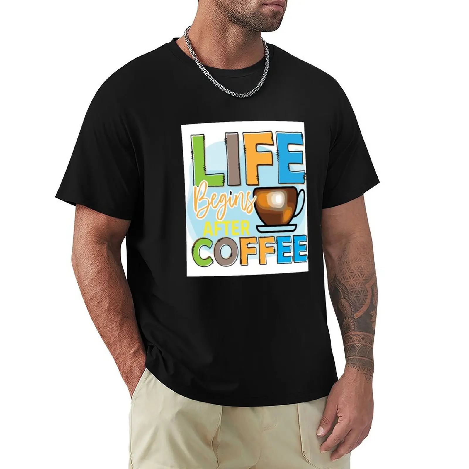 Life Begins After Coffee T-Shirt t shirts with prints T-Shirt