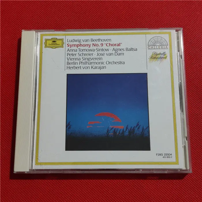 

CD Beethoven: Symphony No.9 "Choral"-Herbert Von Karajan,Berlin Philharmonic-Digitally Remastered Classical CD Deutsche Galleria
