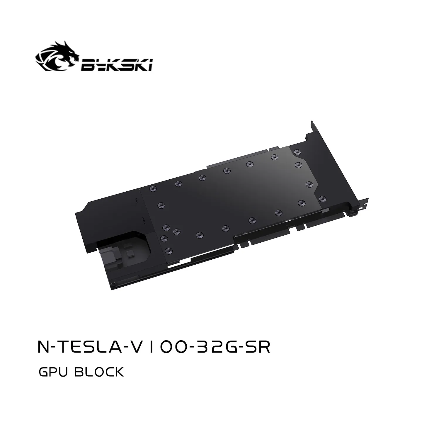 Bykski Water Block Serve For NVIDIA TESLA-V100 32G FHHL Graphics Card Cooling Cooler With Backplate,N-TESLA-V100-32G-SR