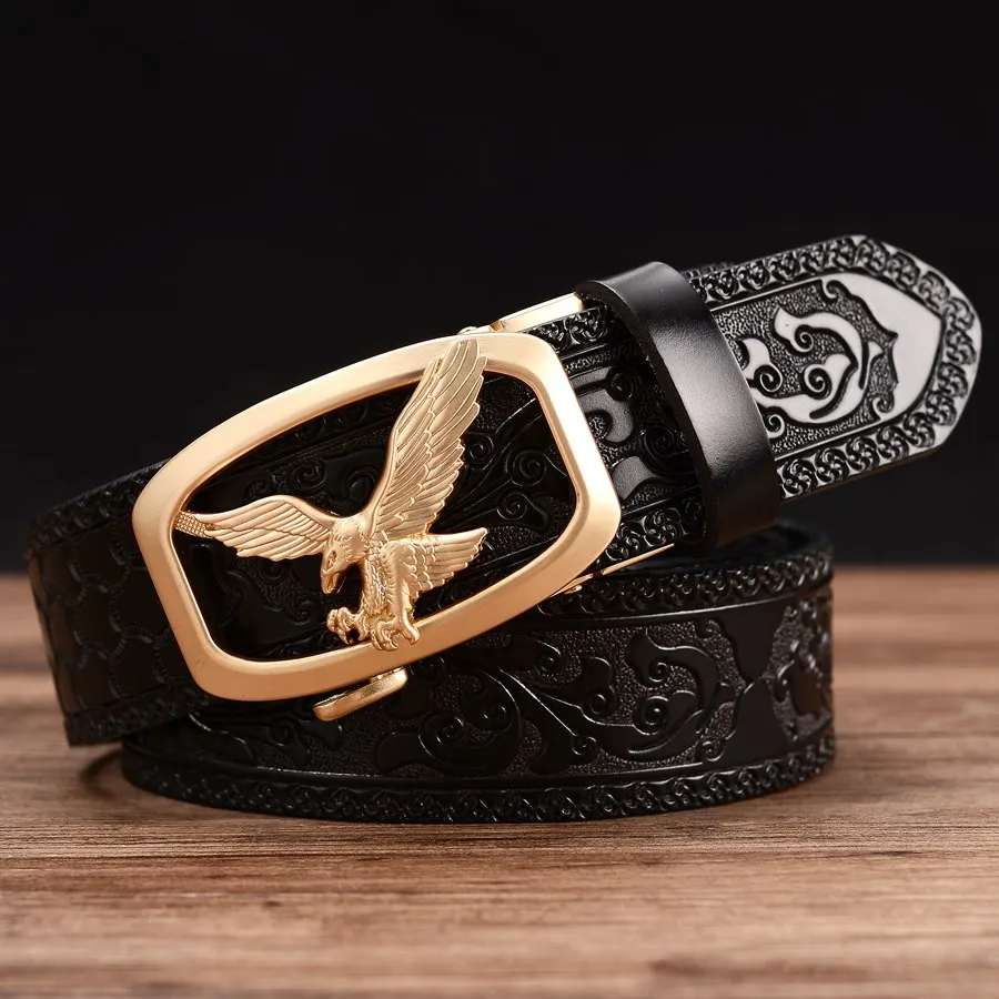 

Мужской ремень с автоматической пряжкой, роскошный дизайнерский ремень, мужской пояс, модные кожаные ремни для мужчин, ширина: 3,5 см, длина: 110-125 см