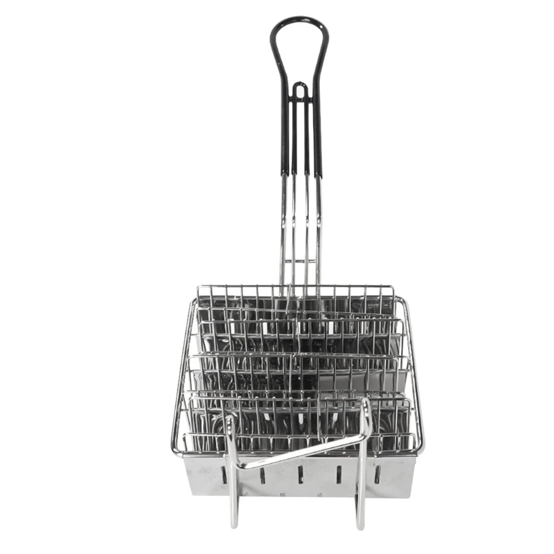 Kitchen Fried Cooking French Fries Basket Tortilla Fry Basket For Deep Fat Fryer Basket Stainless Steel